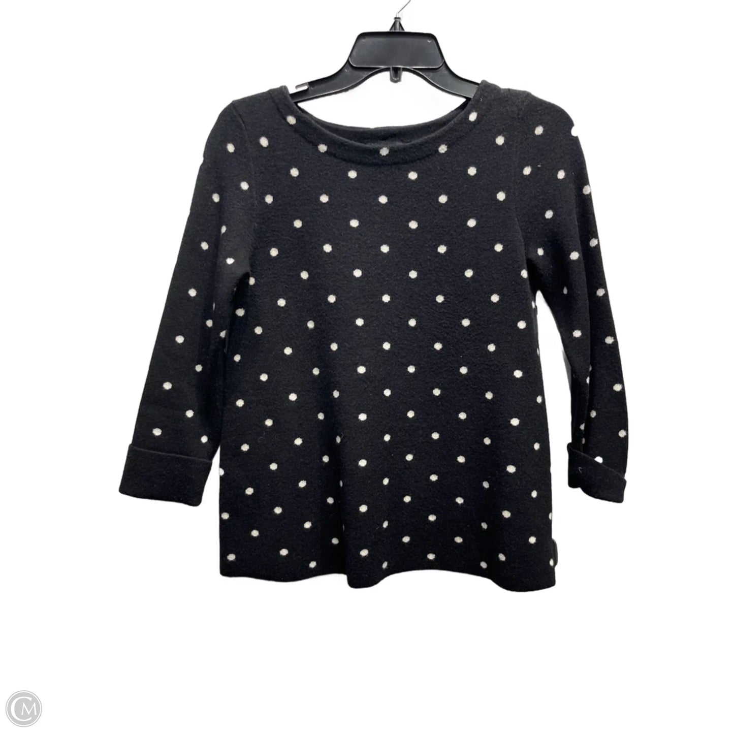Sweater By Jones New York In Black & White, Size: S
