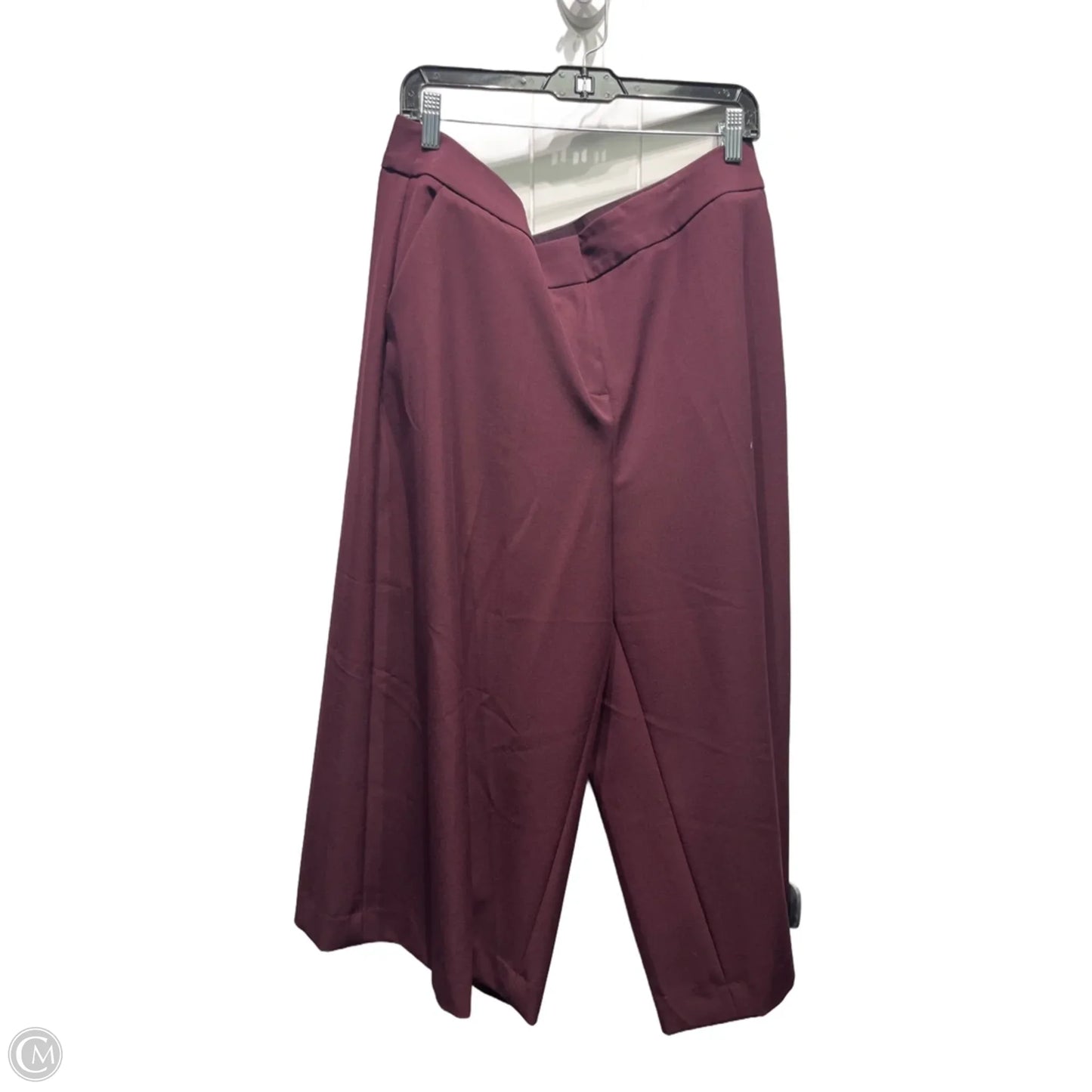 Pants Cropped By Lane Bryant In Maroon, Size: 16