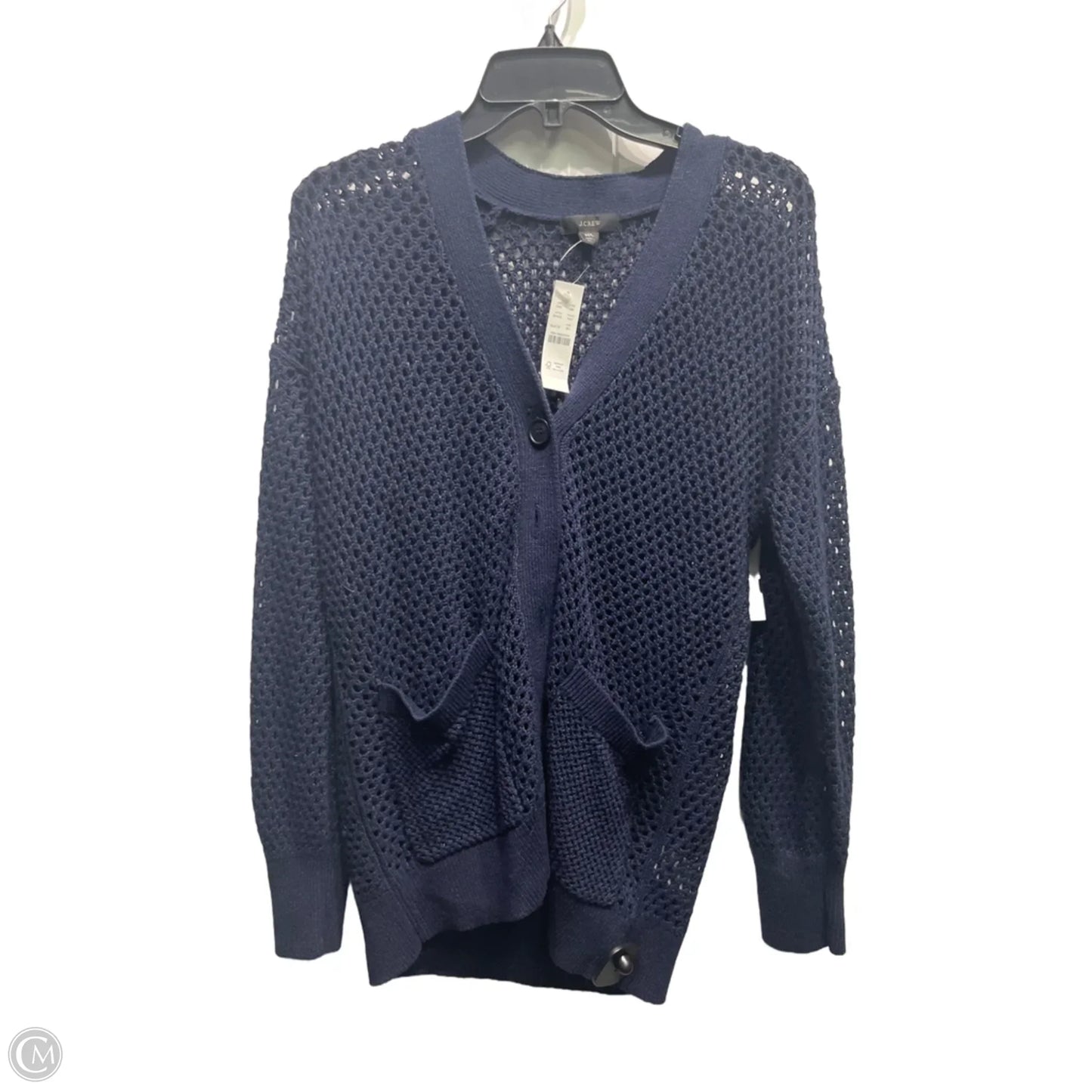 Sweater Cardigan By J. Crew In Navy, Size: M