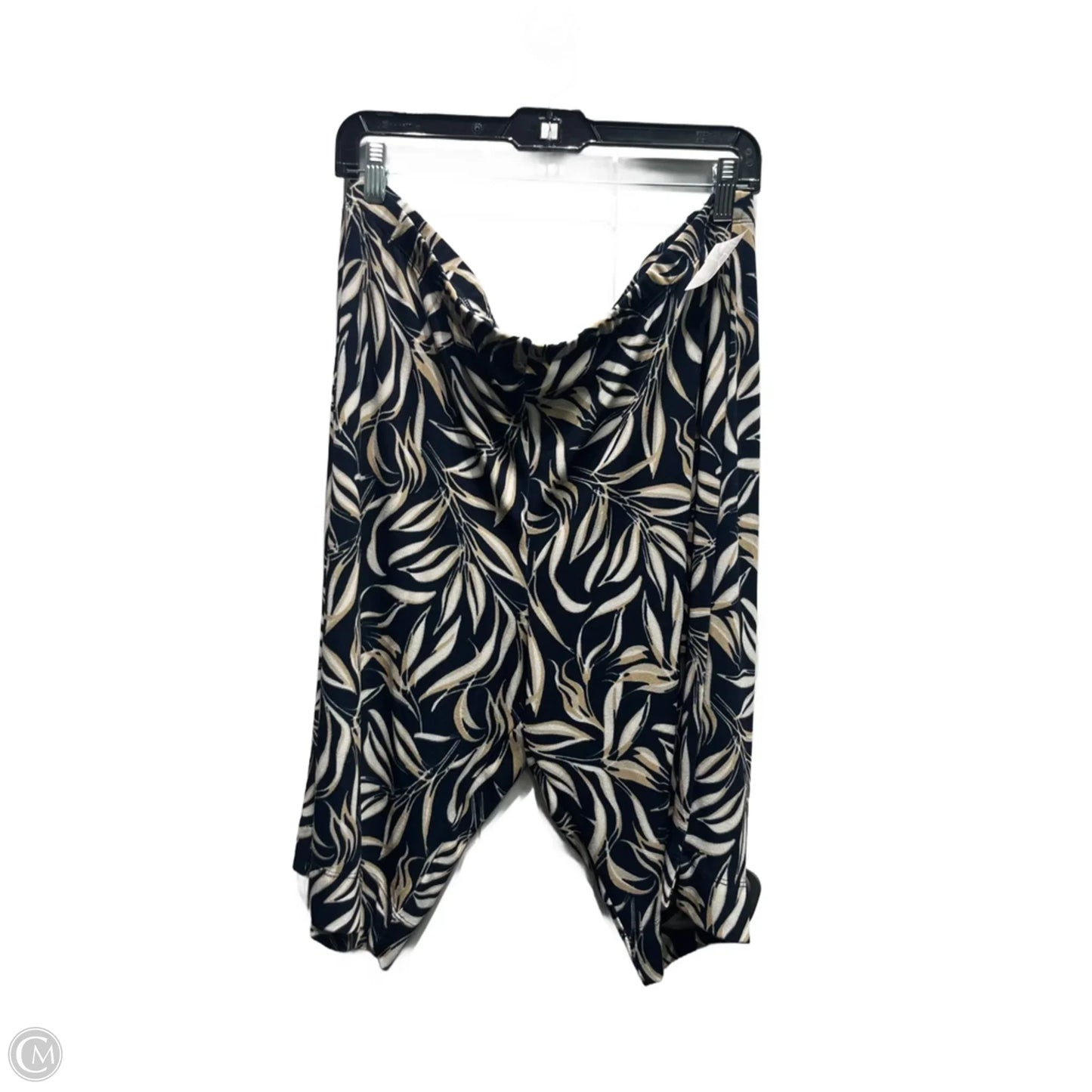 Shorts By Chicos In Blue & Tan, Size: Xl