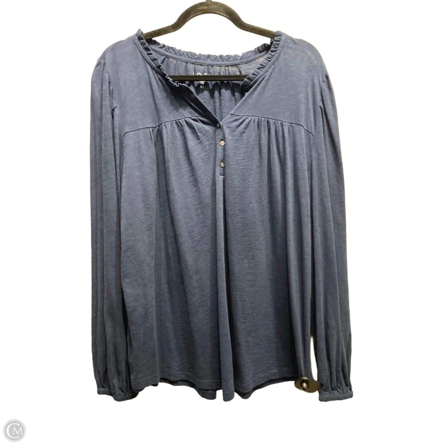 Top Long Sleeve By Loft In Navy, Size: Xl