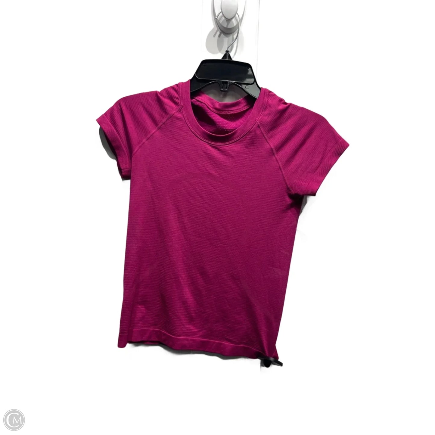 Athletic Top Short Sleeve By Lululemon In Pink, Size: S