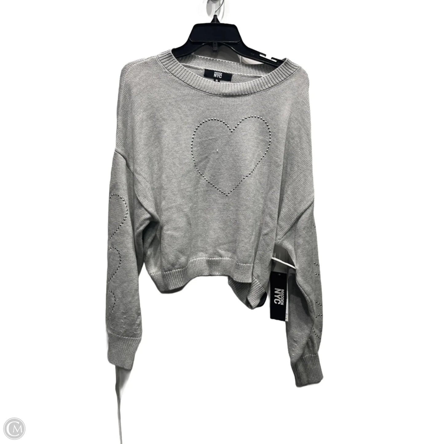 Sweater By Madden Nyc In Grey, Size: Xl