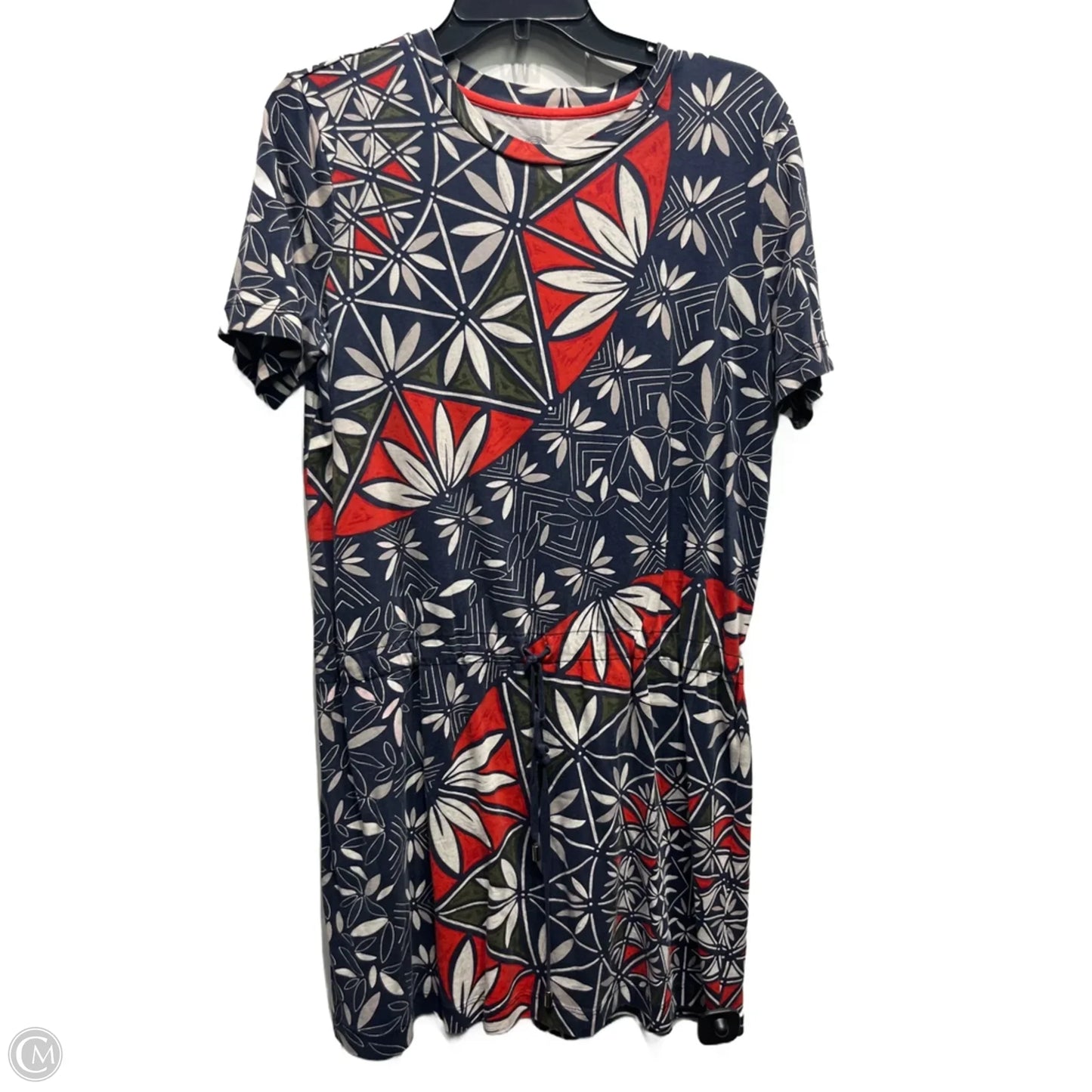 Dress Designer By Tory Burch In Blue & Red, Size: M