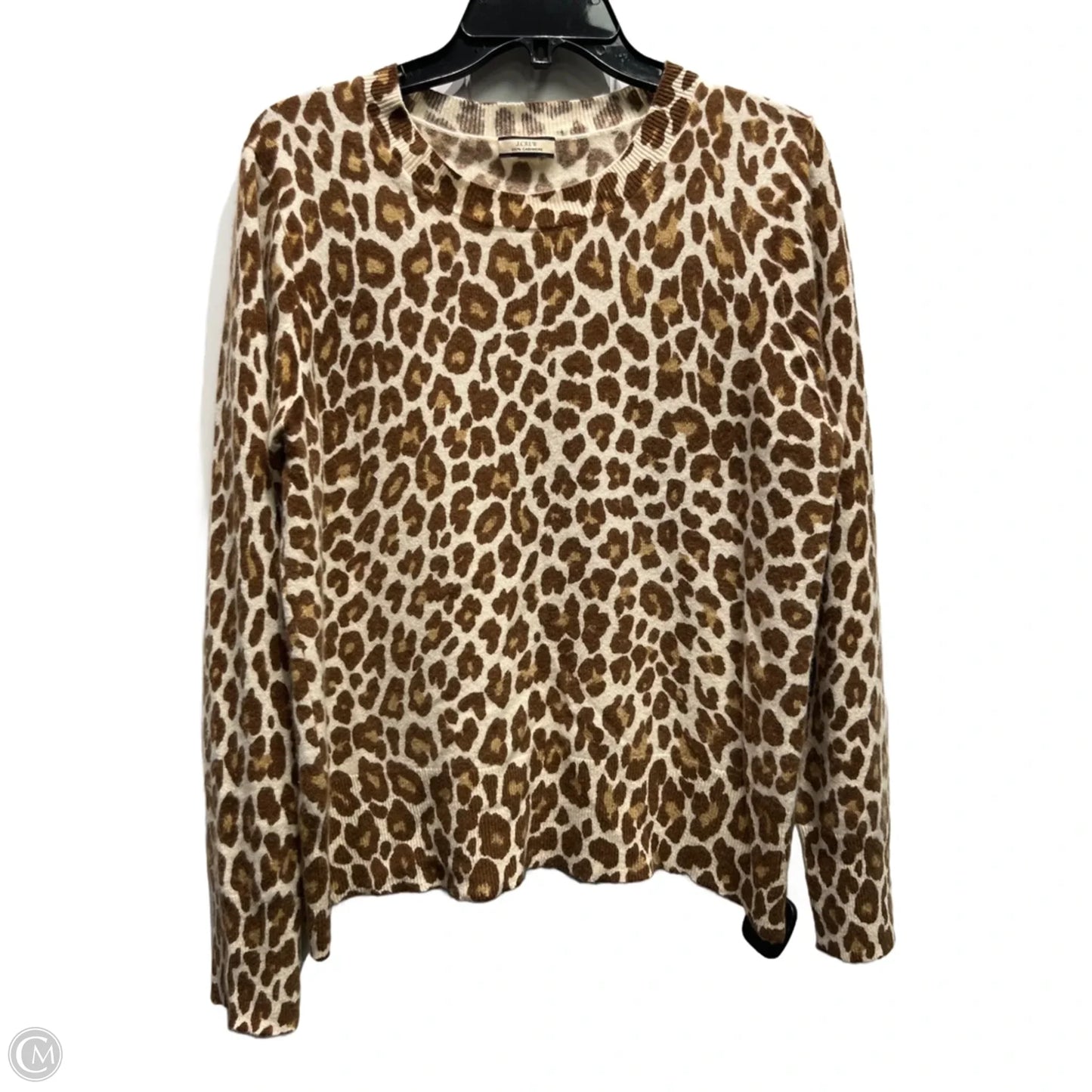 Sweater Cashmere By J. Crew In Animal Print, Size: L