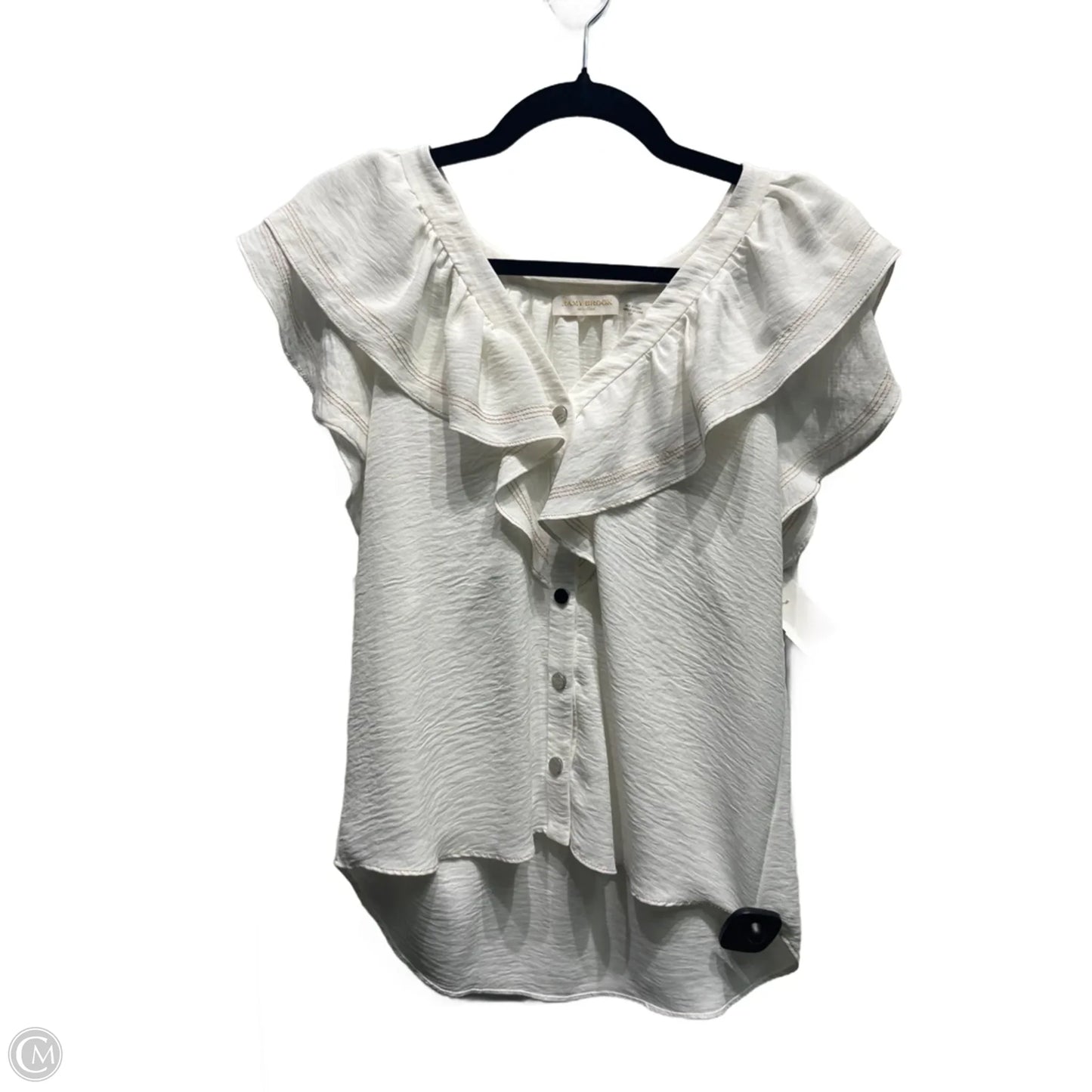 Top Short Sleeve By Ramy Brook In White, Size: S