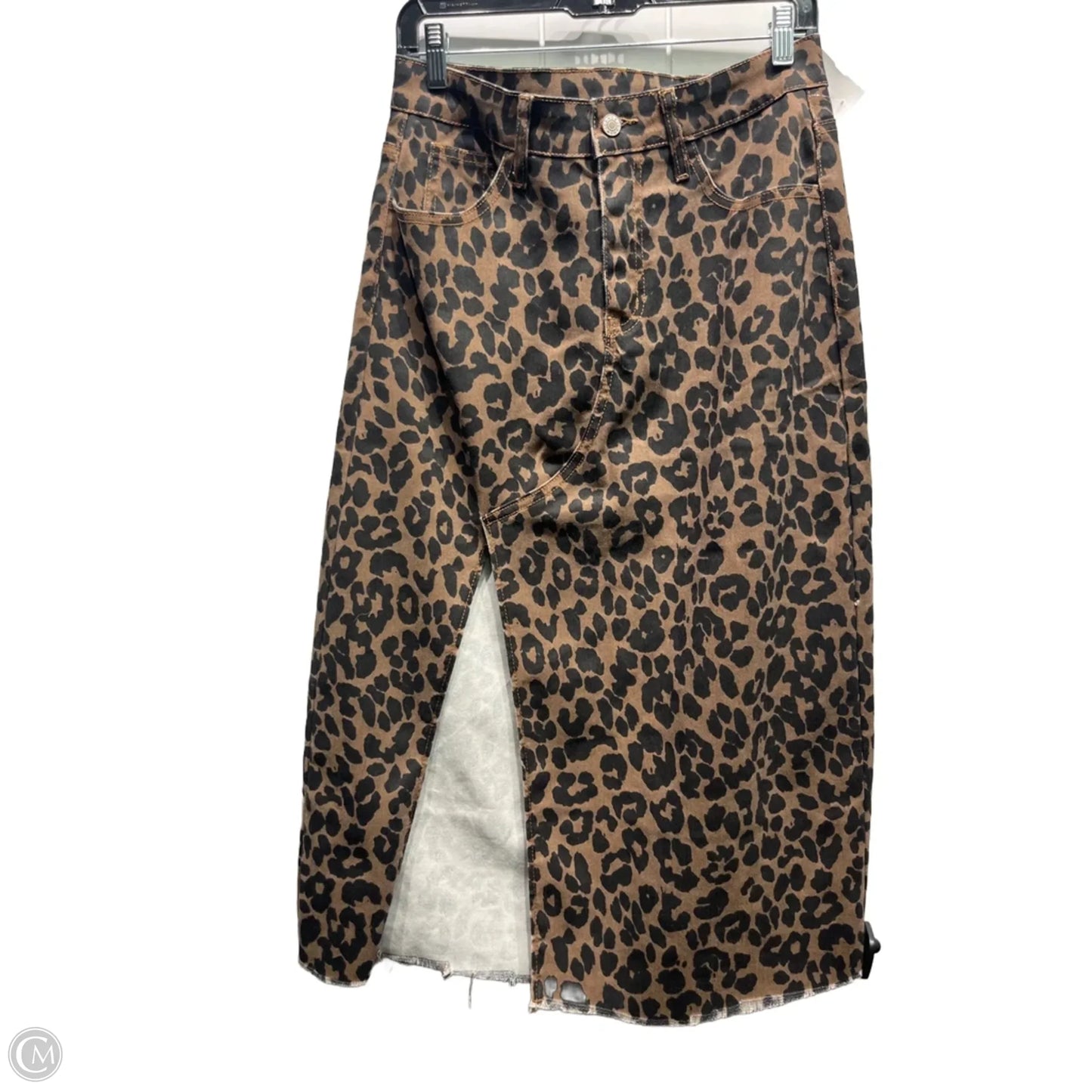 Skirt Maxi By Clothes Mentor In Animal Print, Size: L