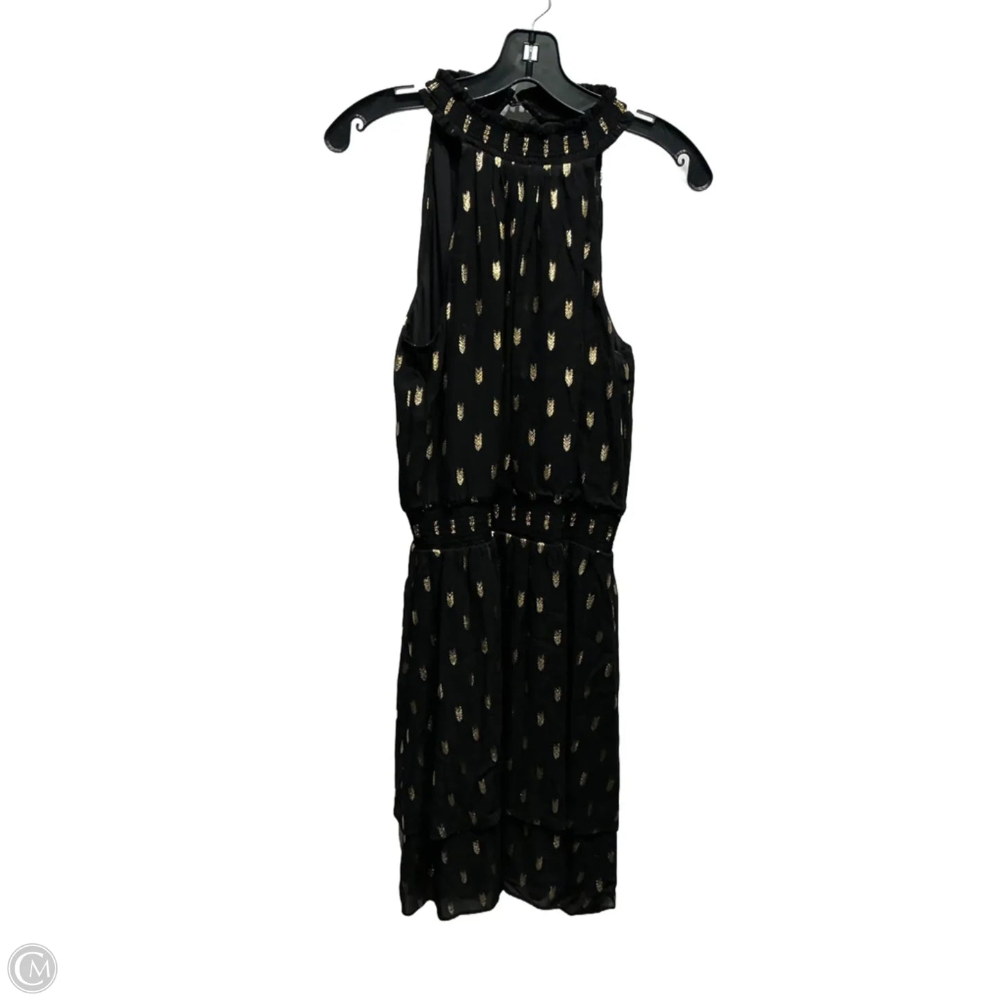 Dress Party Short By White House Black Market In Black & Gold, Size: 4