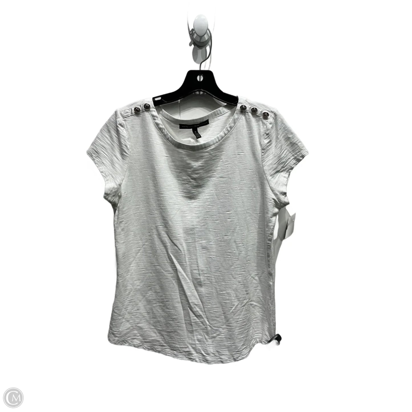 Top Short Sleeve By White House Black Market In White, Size: M