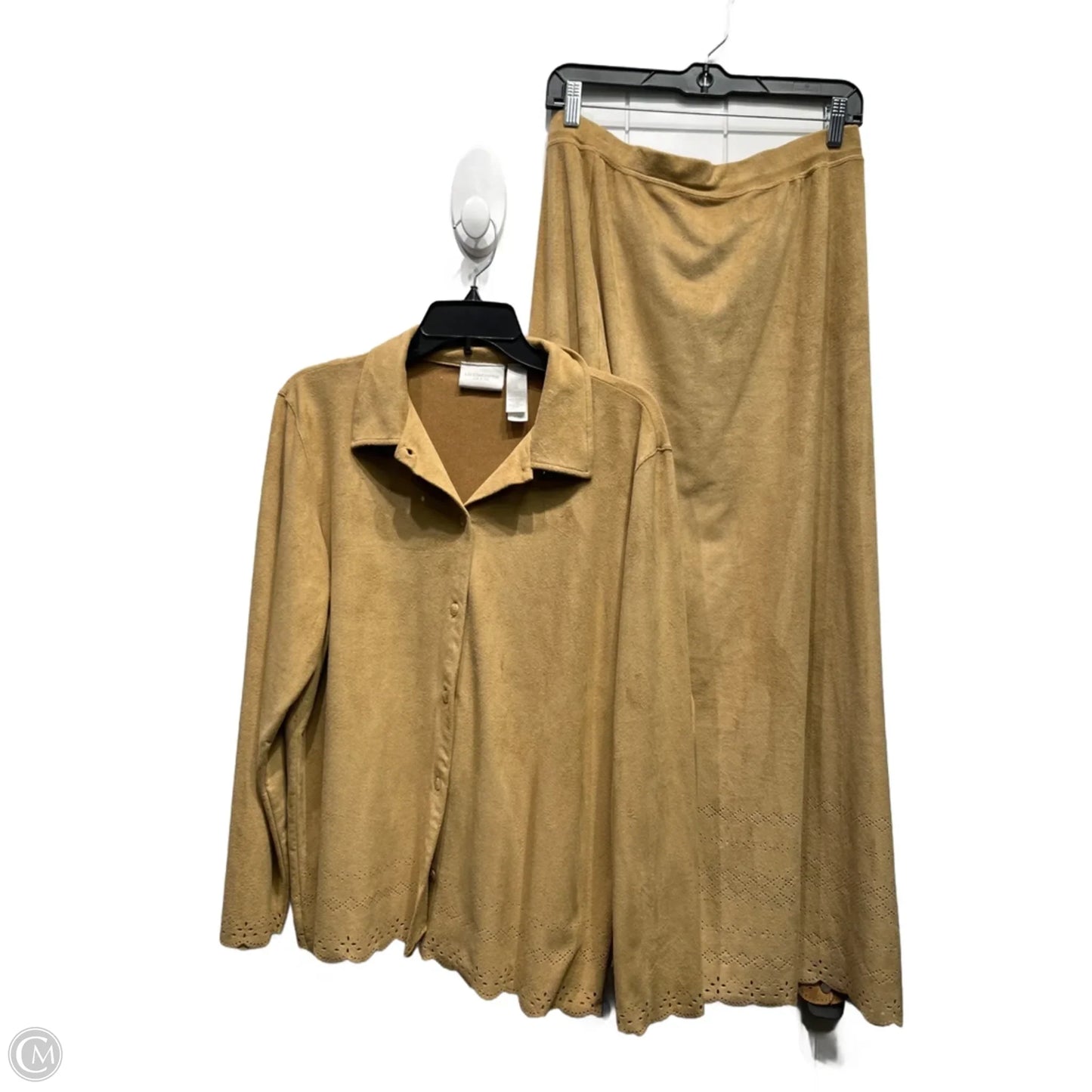 Skirt Set 2pc By Liz Claiborne In Brown, Size: Xl