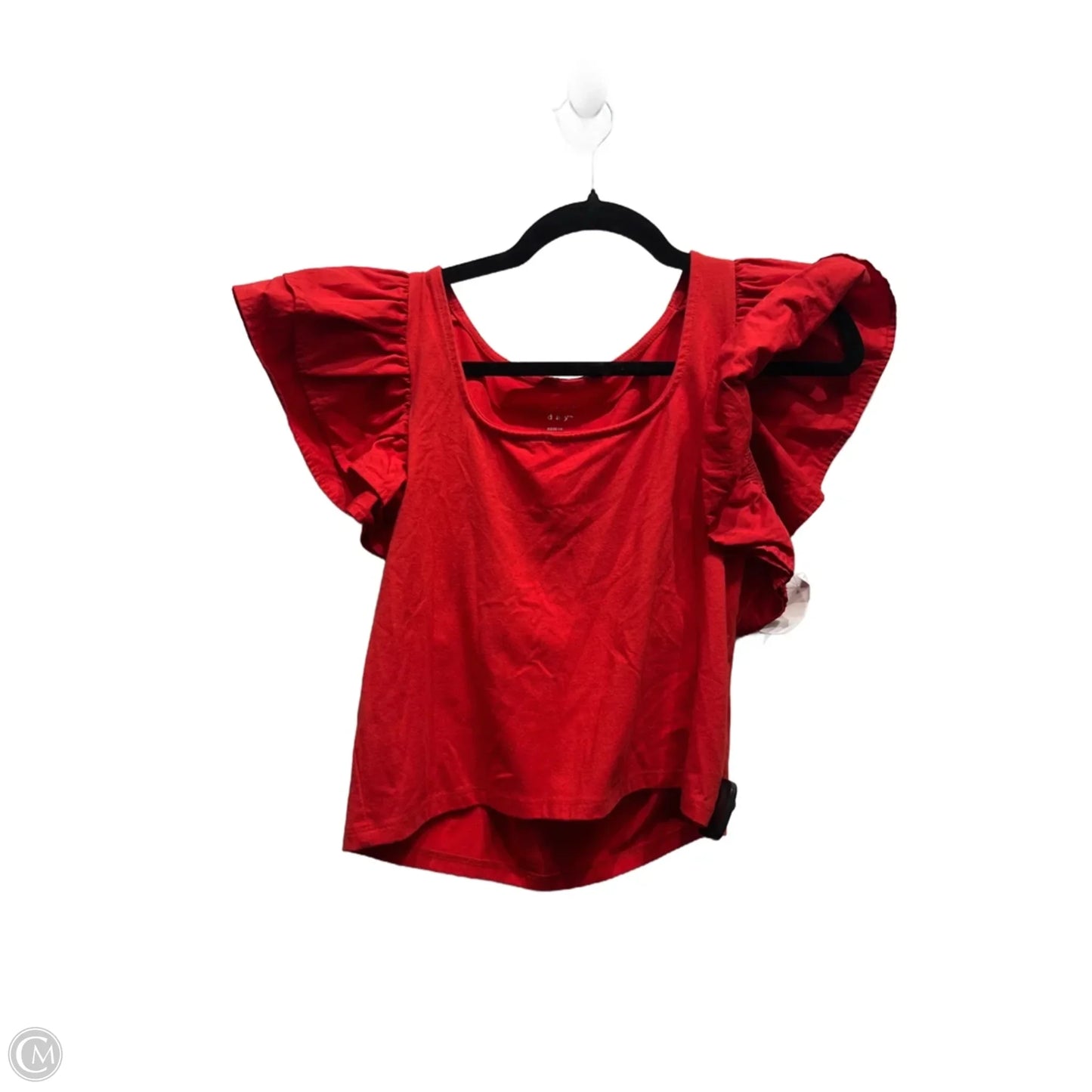 Top Short Sleeve By A New Day In Red, Size: M