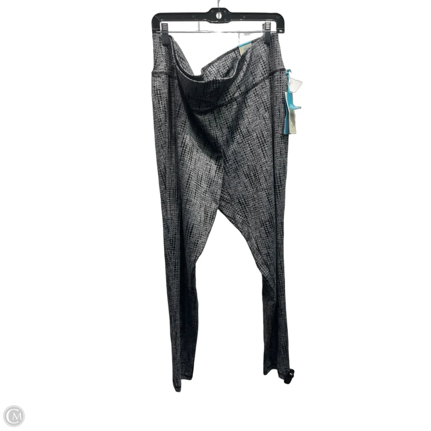 Athletic Leggings By Livi Active In Black & Grey, Size: 22