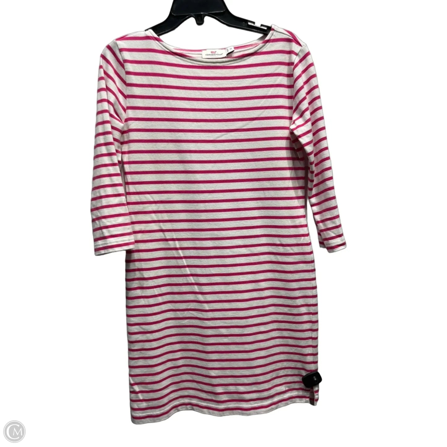 Dress Casual Short By Vineyard Vines In Pink & White, Size: Xs