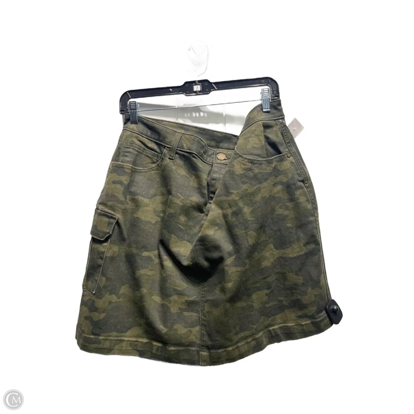 Skirt Mini & Short By Evri In Camouflage Print, Size: 18
