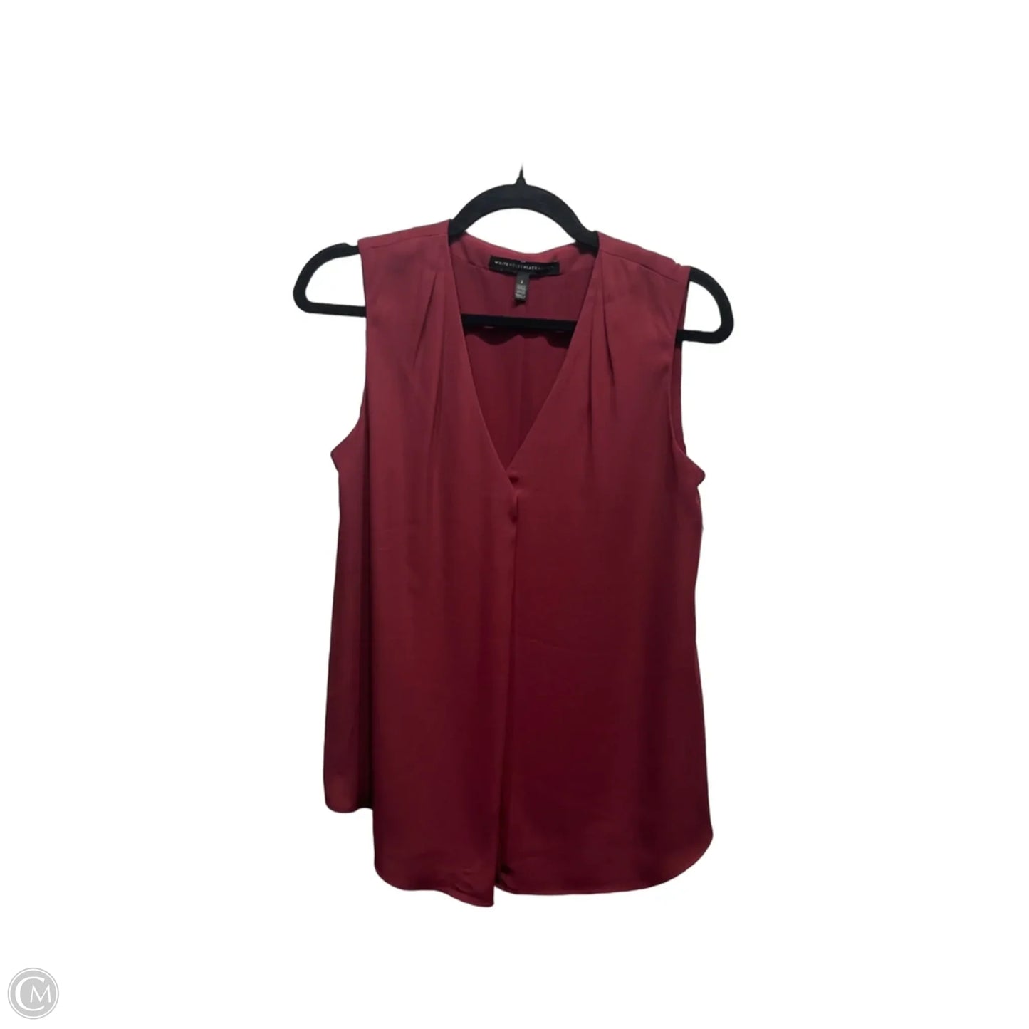 Top Sleeveless By White House Black Market In Maroon, Size: Xs