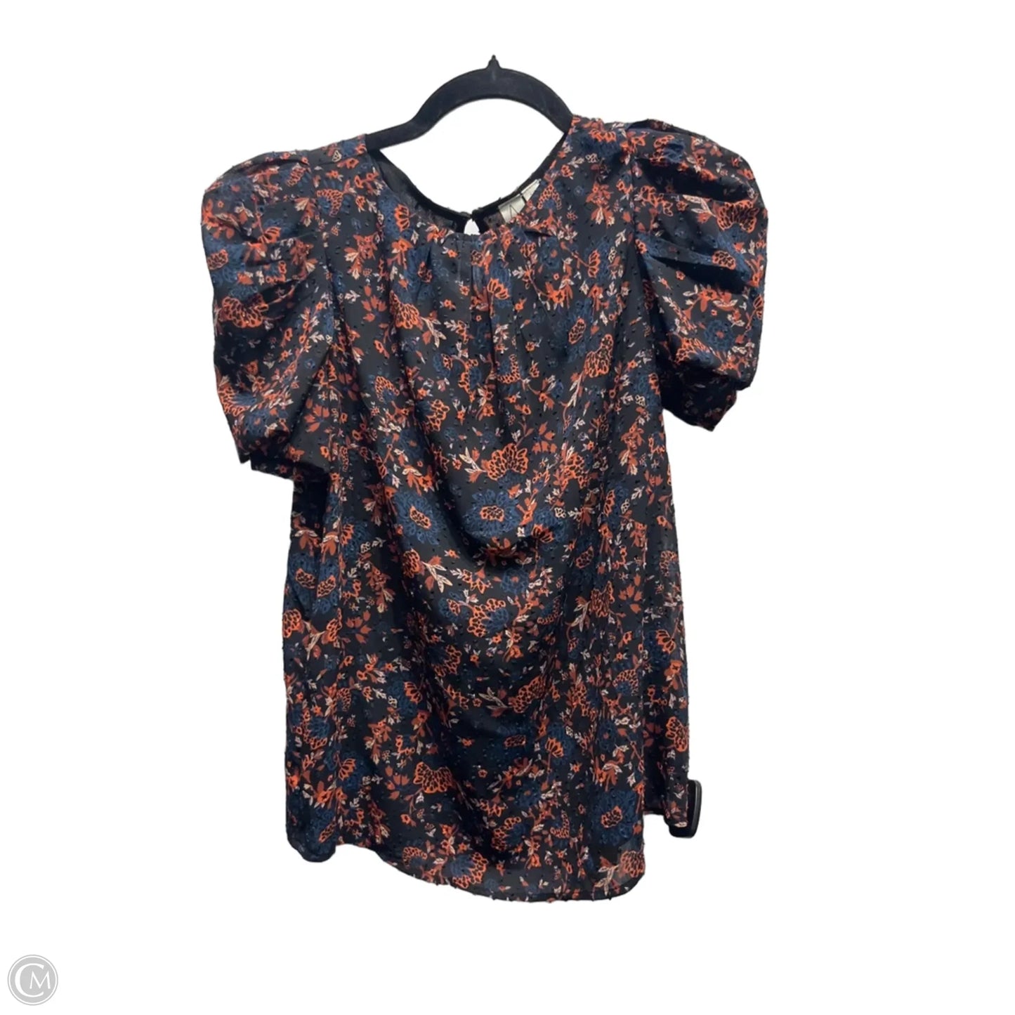 Top Short Sleeve By Joie In Blue & Red, Size: S