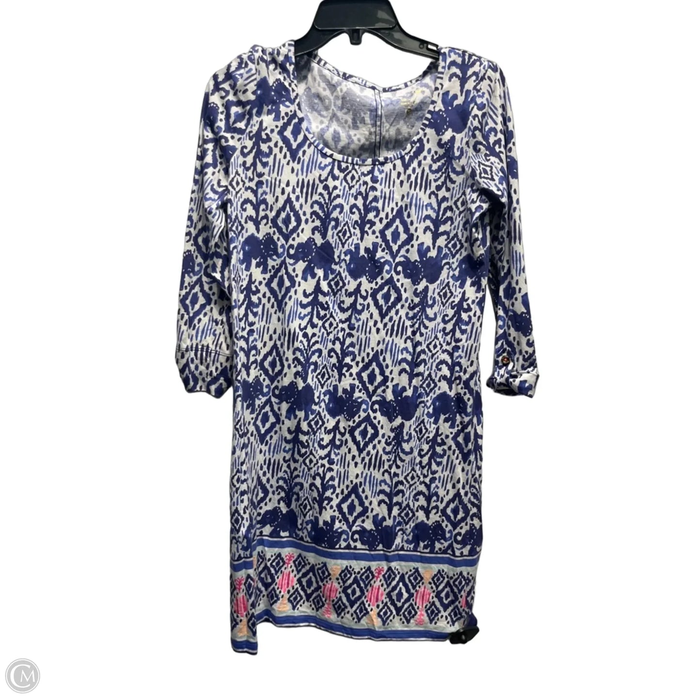 Dress Designer By Lilly Pulitzer In Blue & White, Size: S