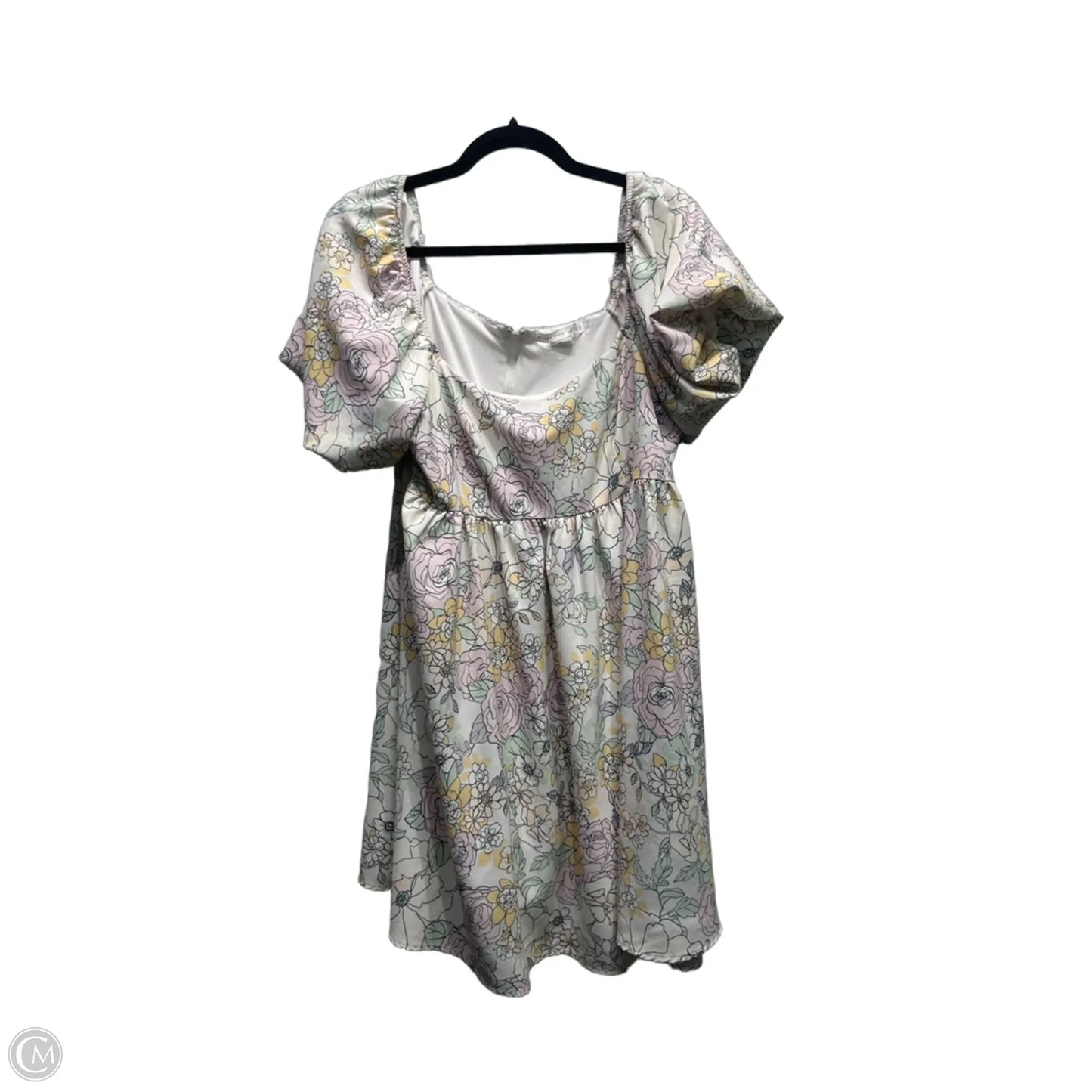 Dress Casual Short By Altard State In Pink & Yellow, Size: Xl