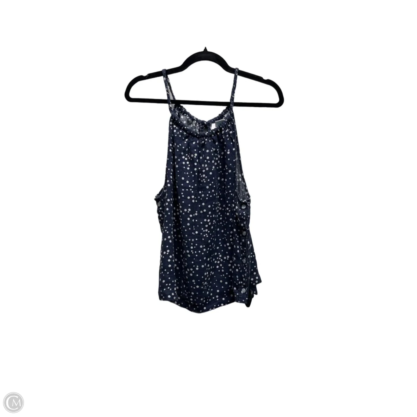 Top Sleeveless By Cynthia Rowley In Blue & White, Size: L