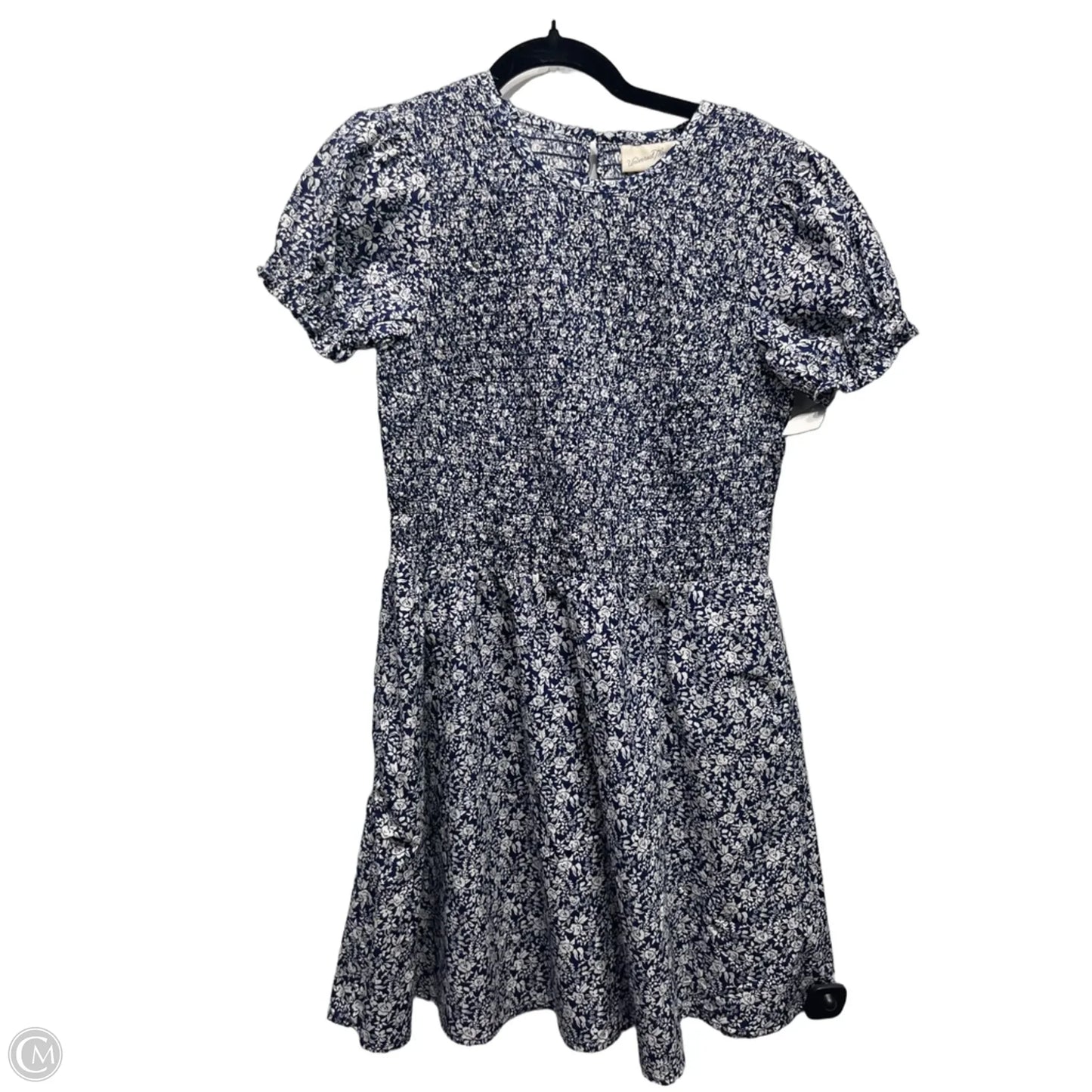 Dress Casual Short By Universal Thread In Blue & White, Size: M