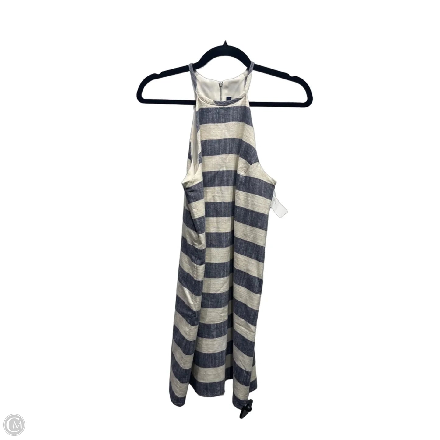 Dress Casual Short By One Clothing In Blue & Cream, Size: M