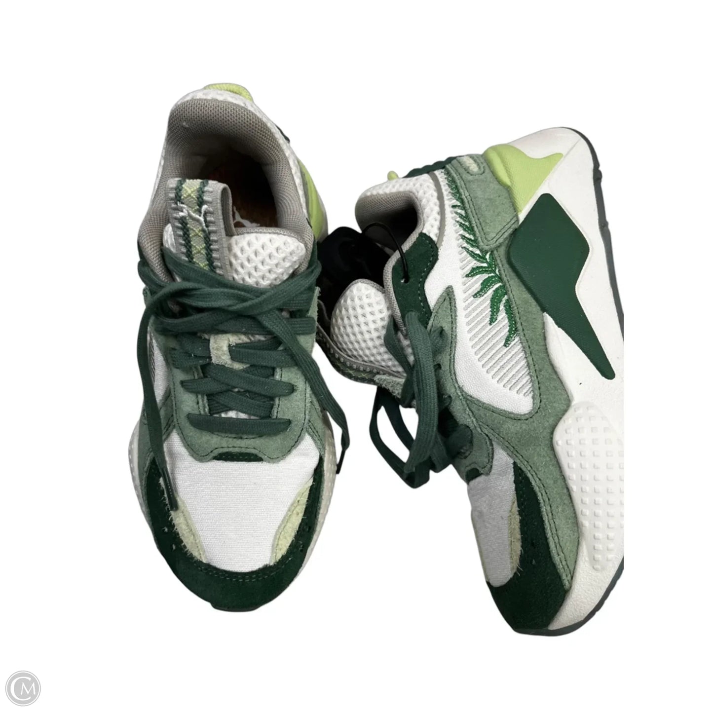 Shoes Sneakers By Puma In Green, Size: 5.5