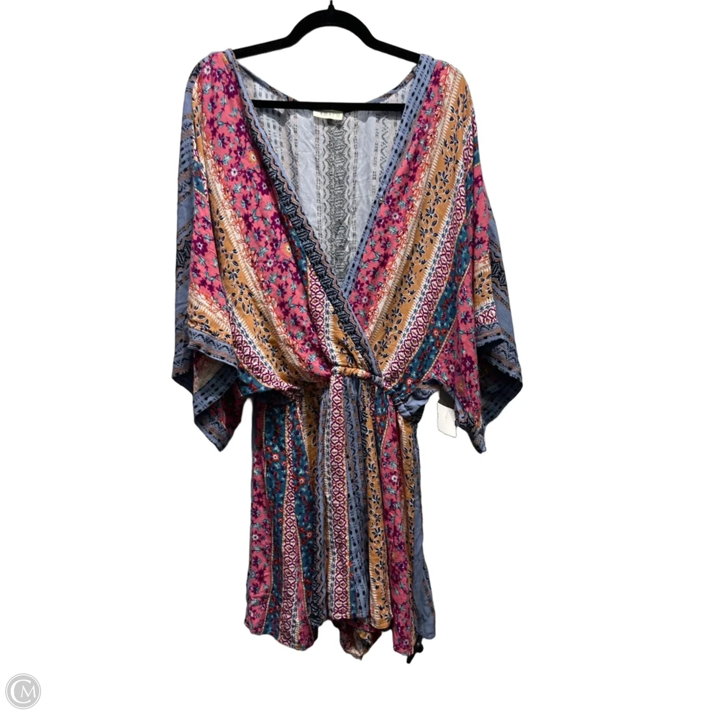Romper By Kori America In Blue & Pink, Size: L
