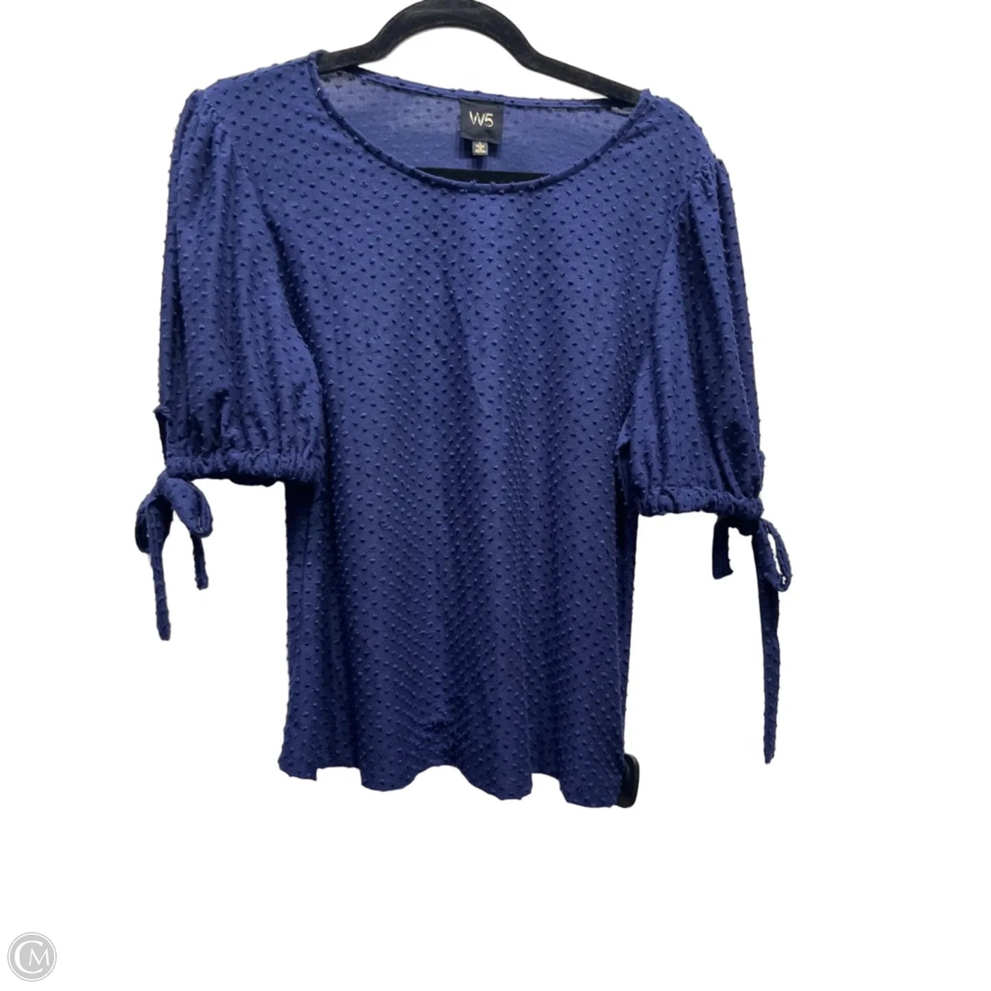 Top Short Sleeve By W5 In Blue, Size: L