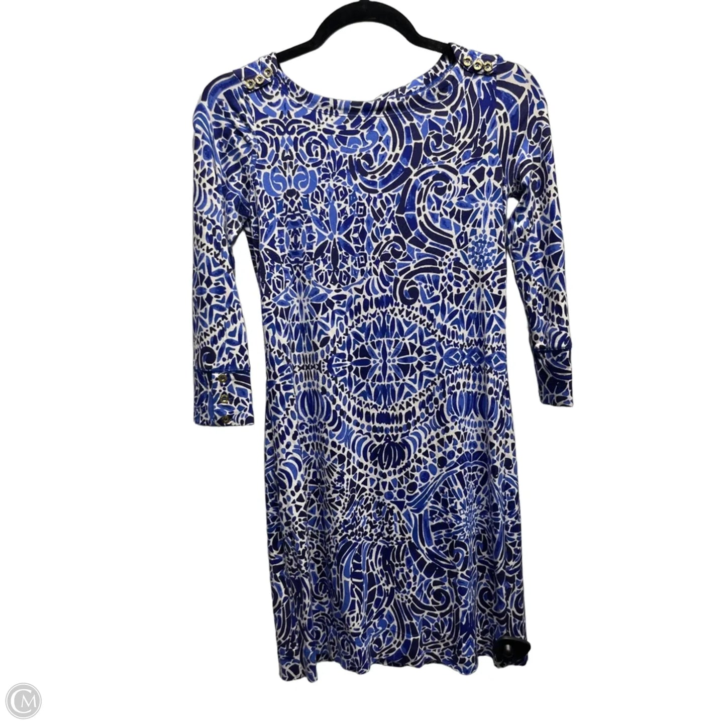 Dress Designer By Lilly Pulitzer In Blue & White, Size: Xxs