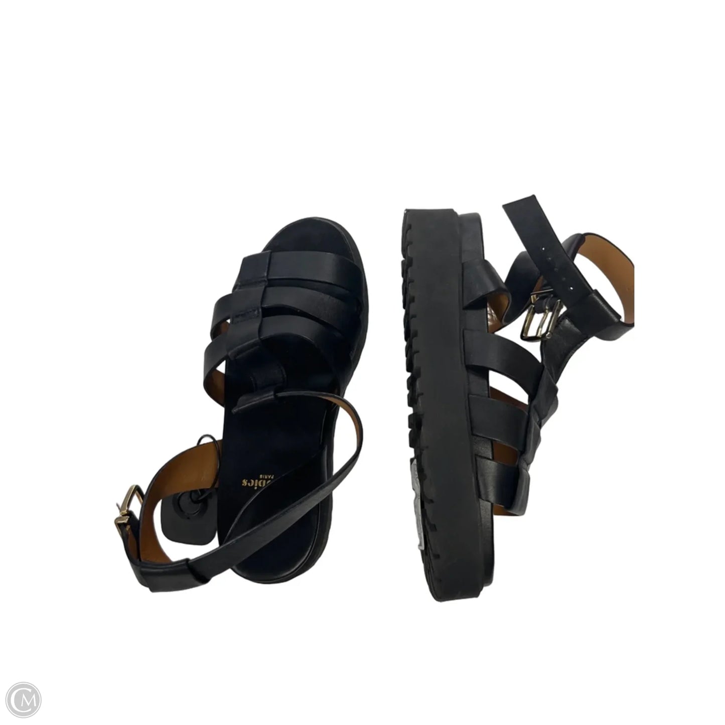 Sandals Flats By bobbies In Black, Size: 8