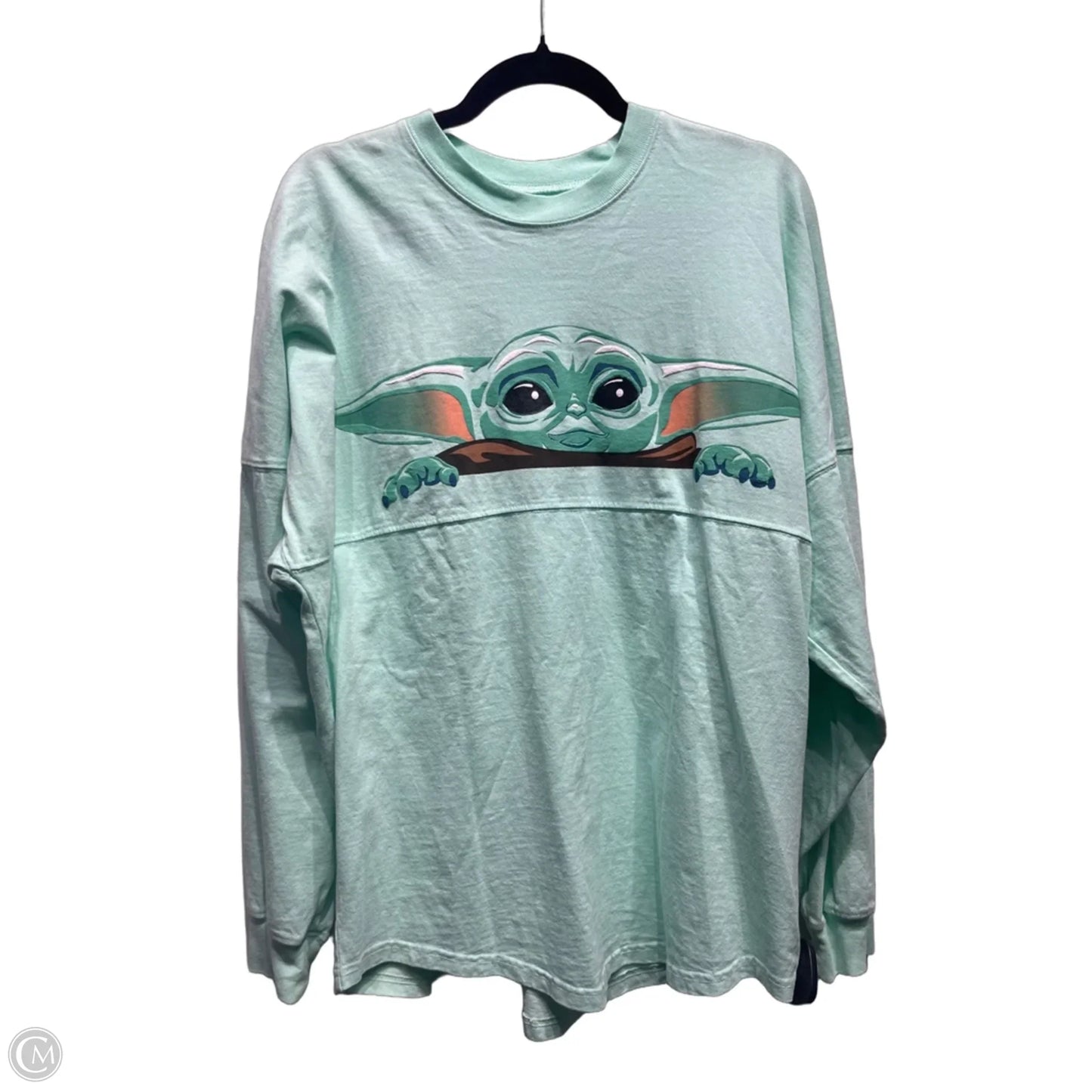 Top Long Sleeve By Disney In Green, Size: S