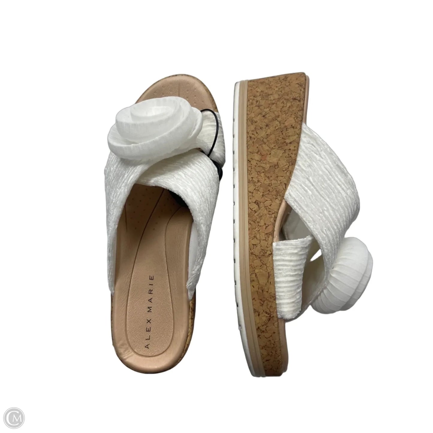 Sandals Heels Wedge By Alex Marie In White, Size: 8