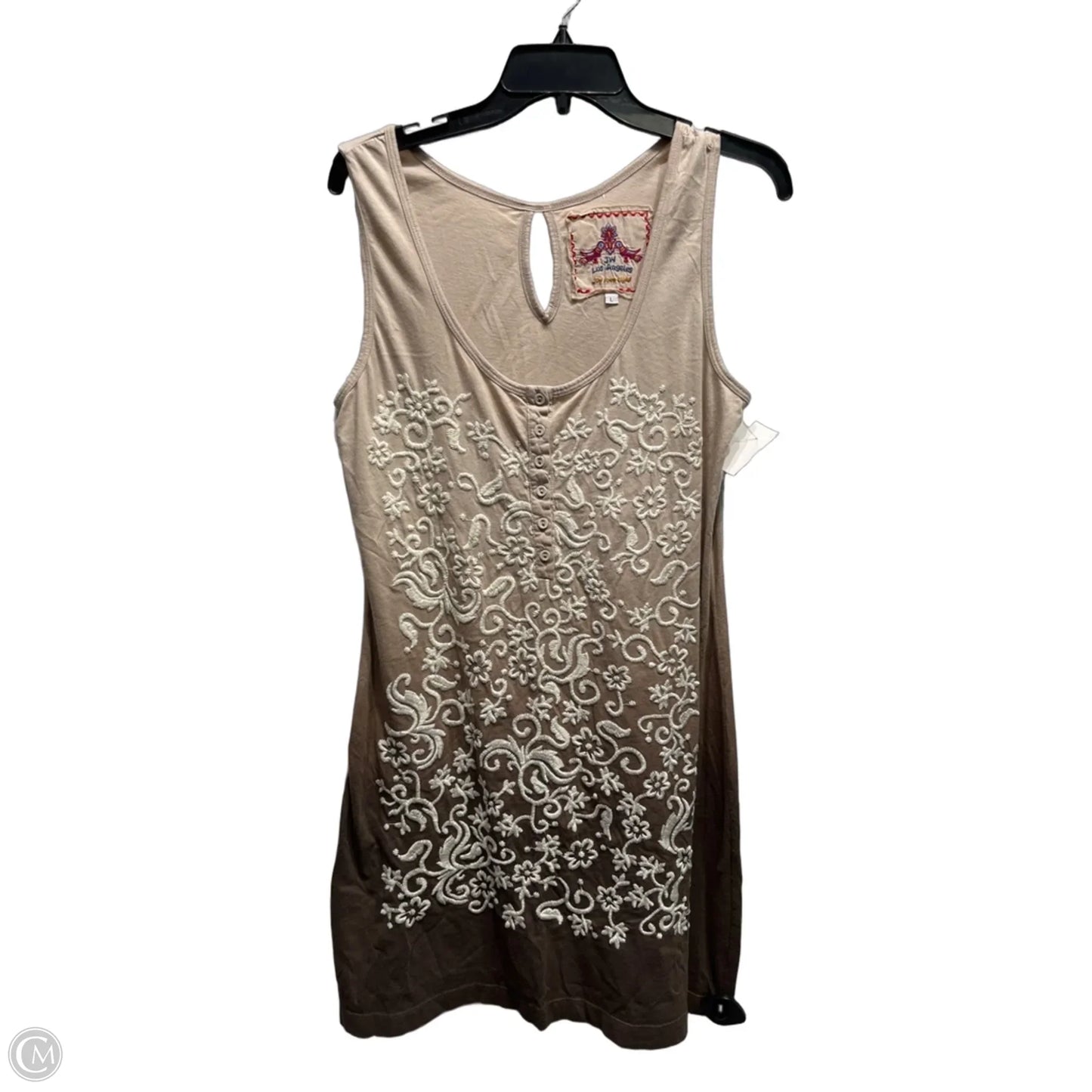 Dress Casual Short By Johnny Was In Tan, Size: L