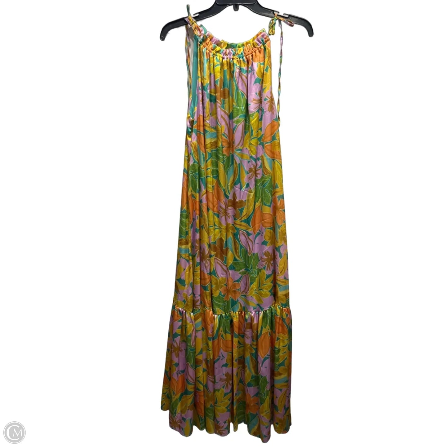 Dress Casual Maxi By LAROQUE In Purple & Yellow, Size: L