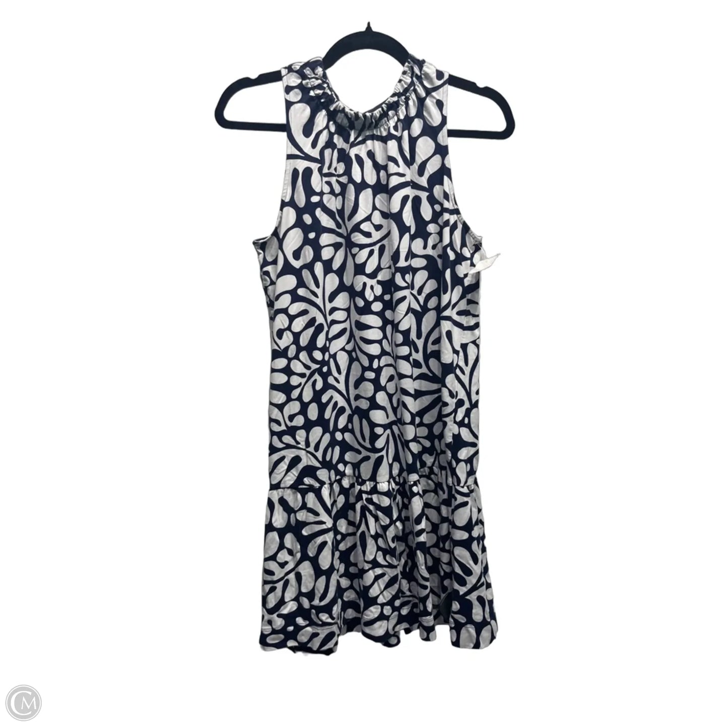 Dress Casual Short By Loft In Blue & White, Size: S