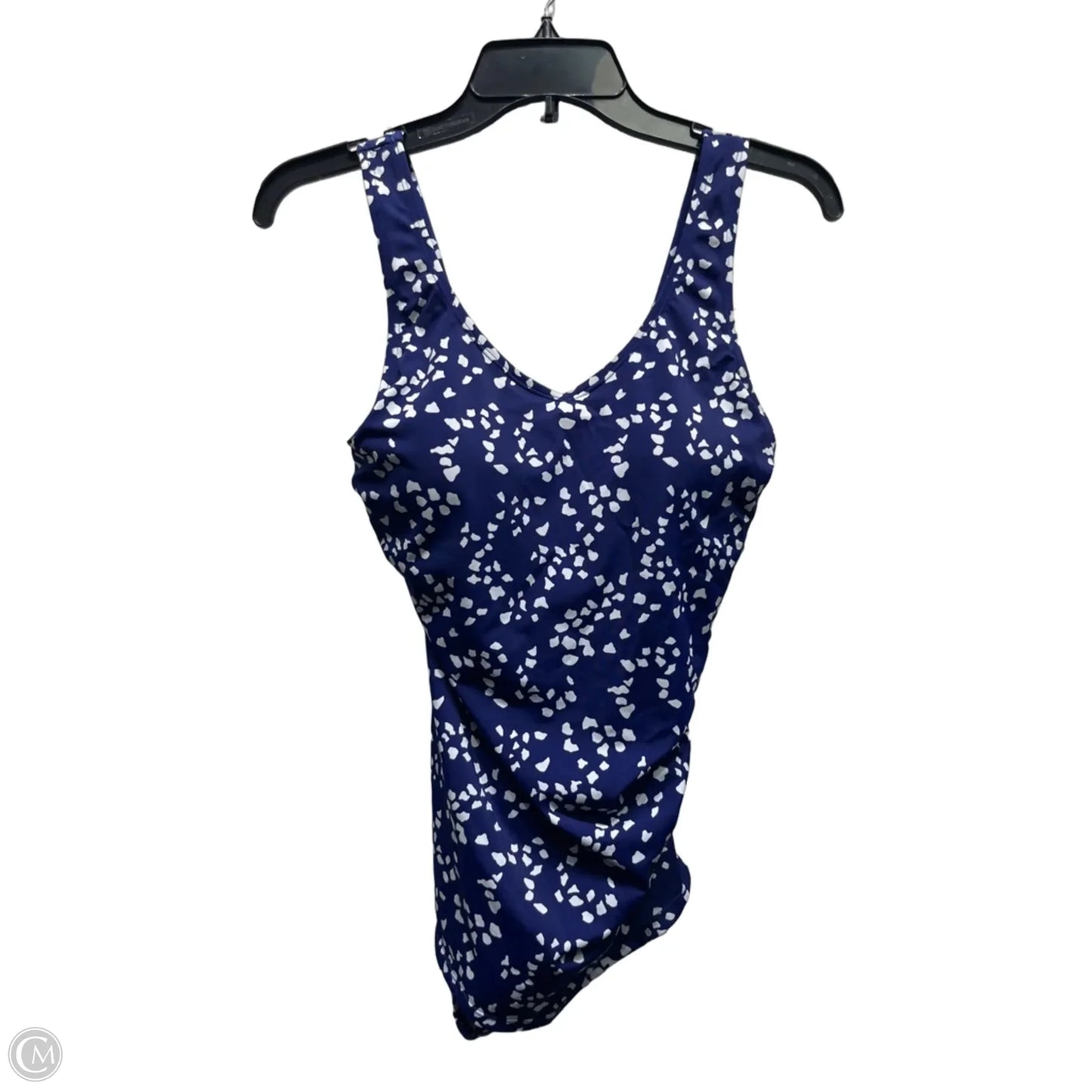 Swimsuit By Clothes Mentor In Blue & White, Size: 4