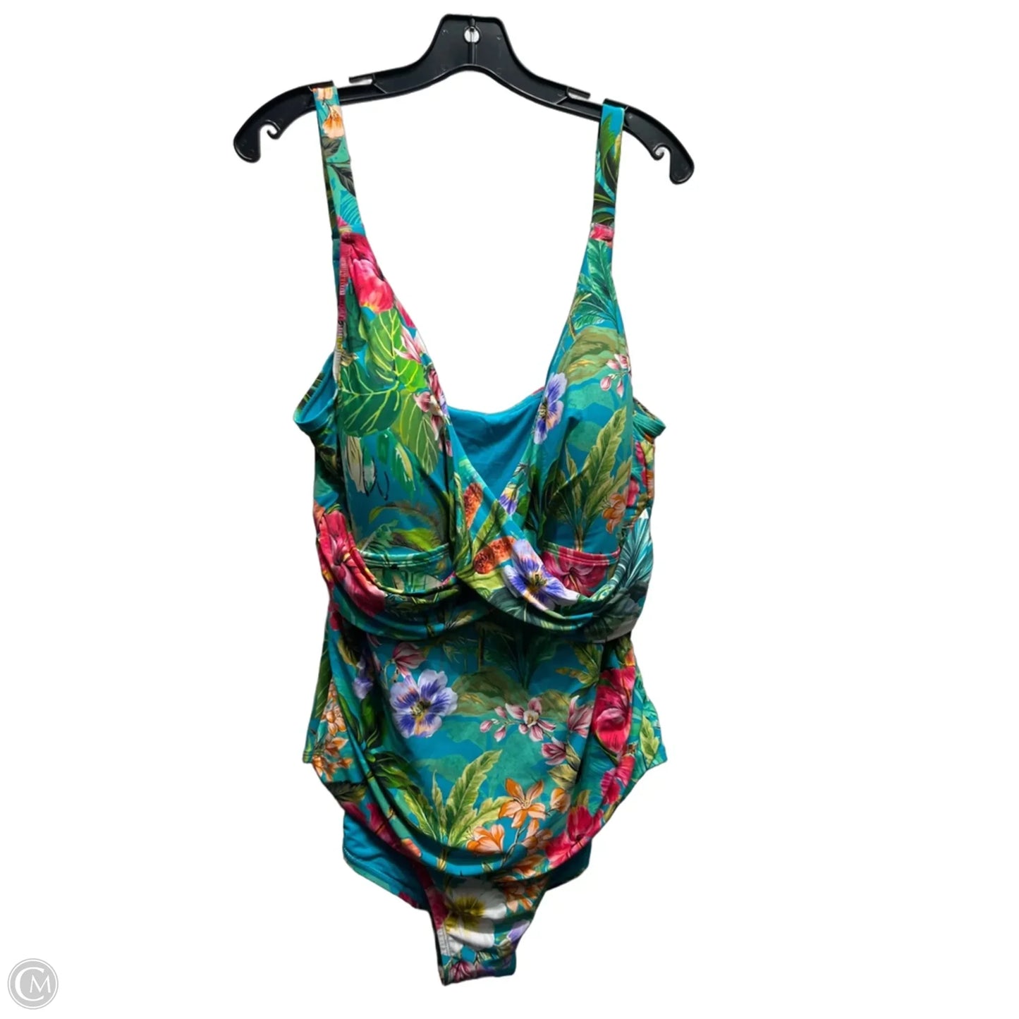 Swimsuit By Jantzen In Blue & Green, Size: 26