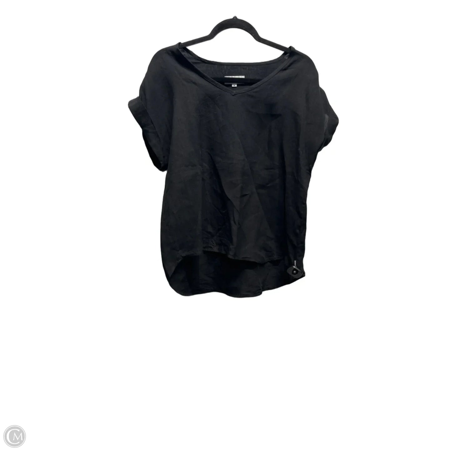 Top Short Sleeve By Clothes Mentor In Black, Size: M