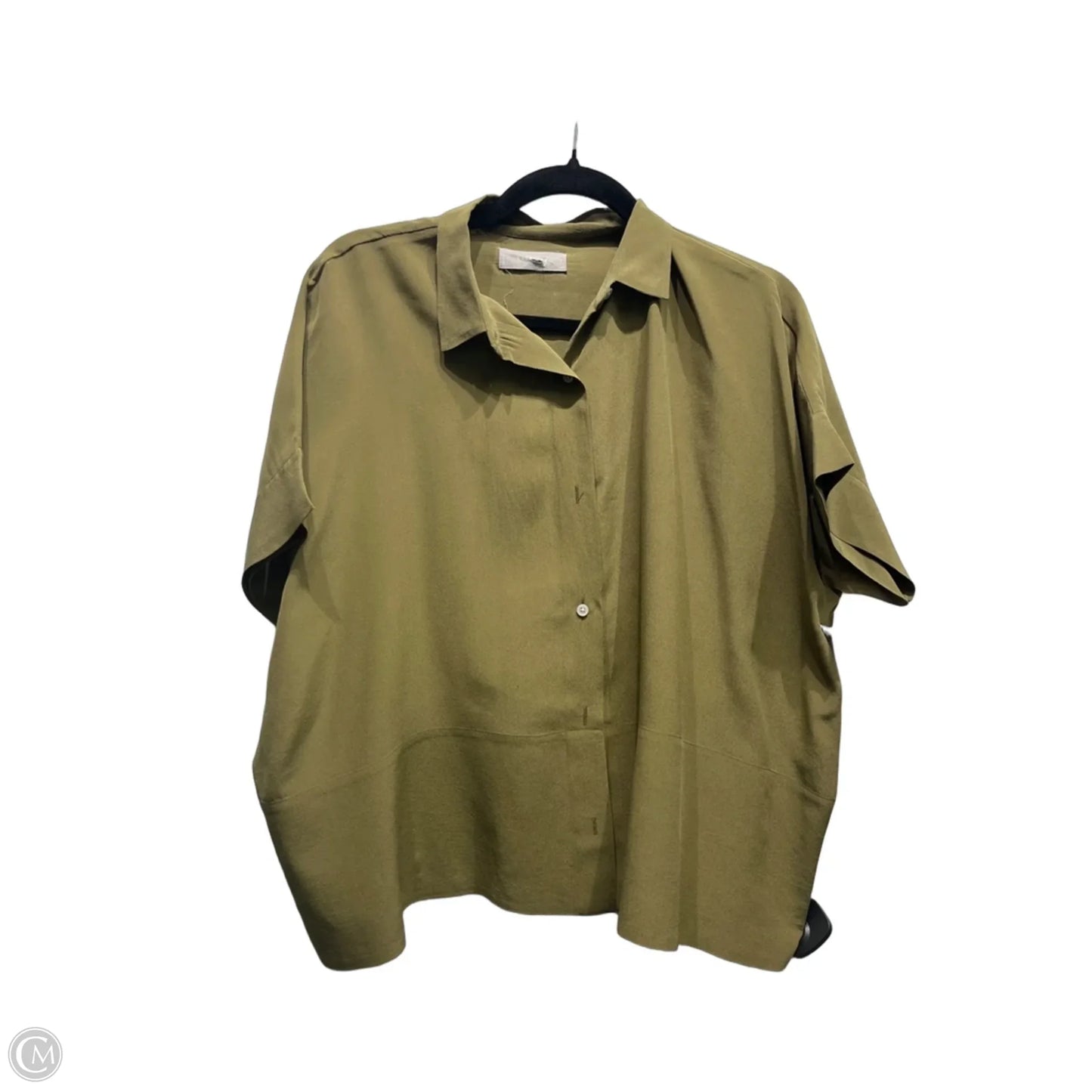 Top Short Sleeve By Everlane In Green, Size: S
