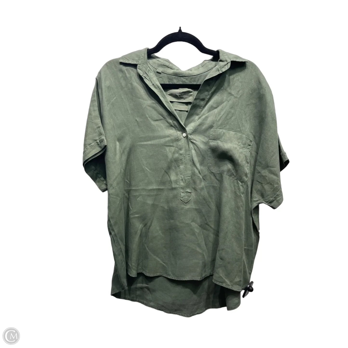 Top Short Sleeve By Grayson In Green, Size: M