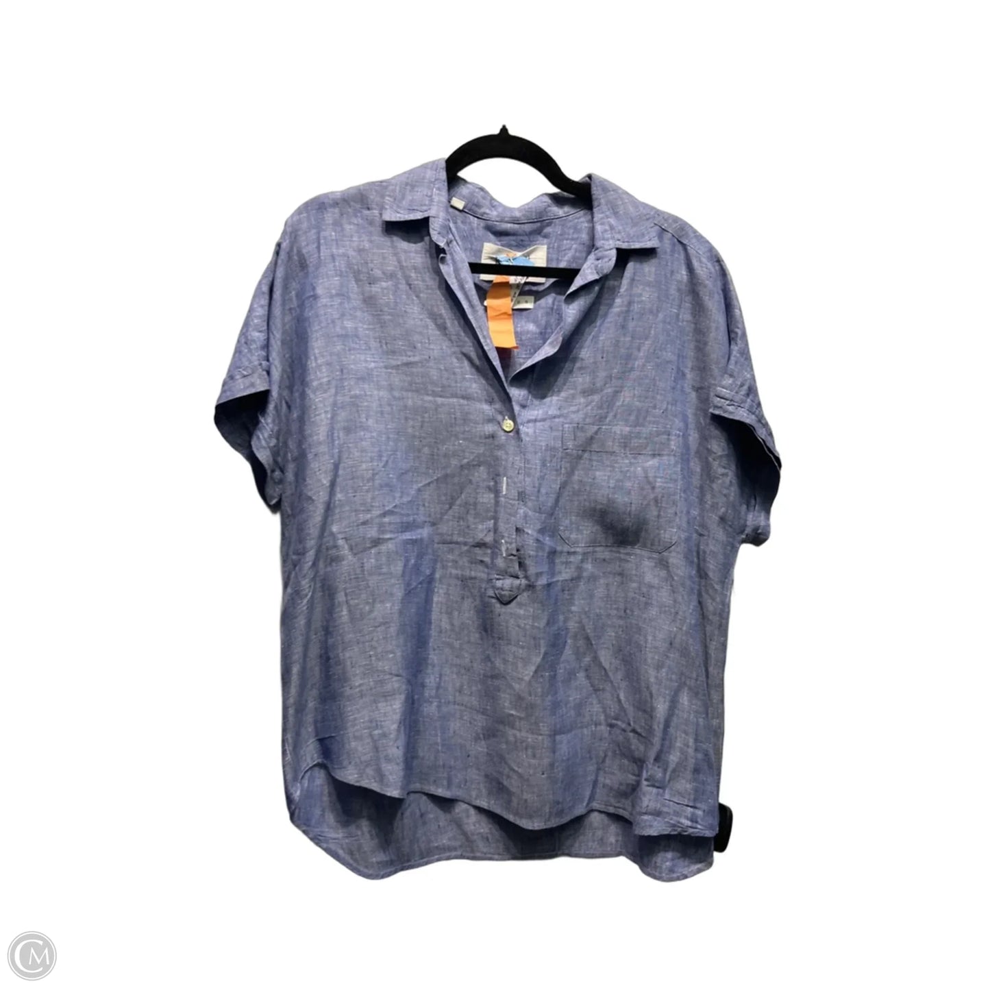 Top Short Sleeve By Grayson In Blue, Size: M