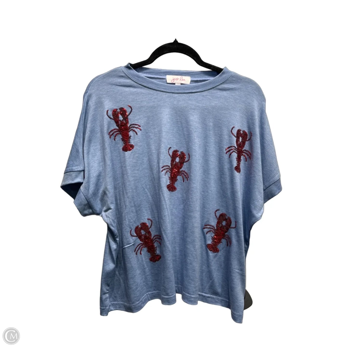 Top Short Sleeve By Jess Lea In Blue, Size: S