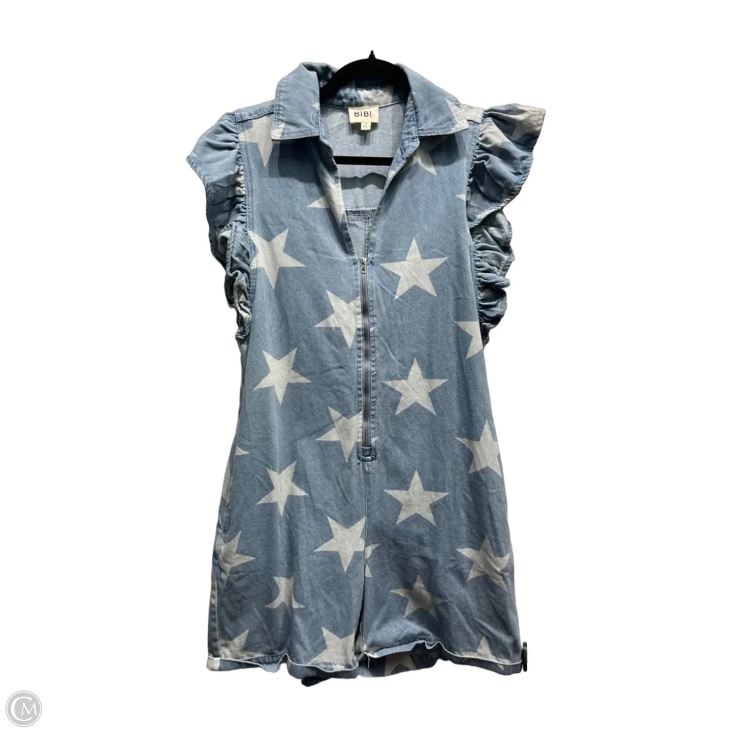 Romper By Bibi In Blue Denim, Size: S