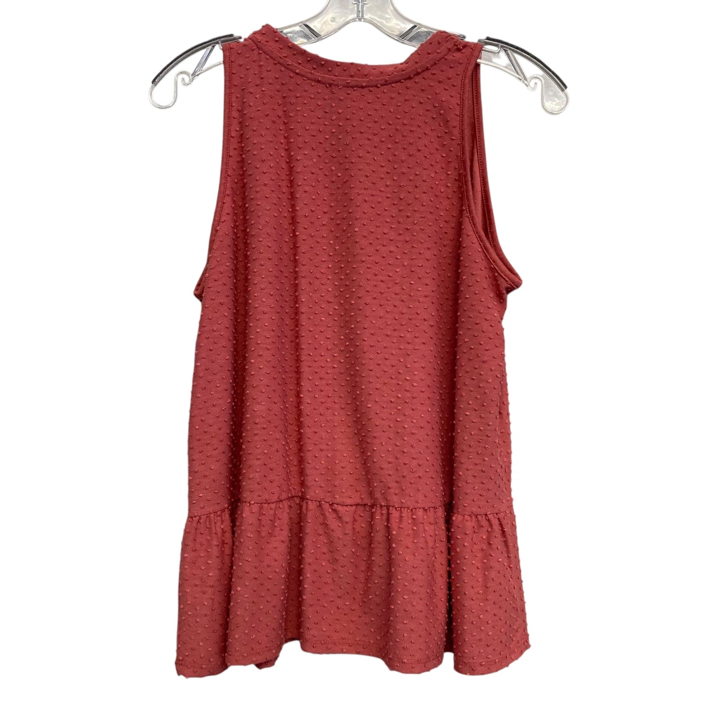 Top Sleeveless By W5 In Coral, Size:M