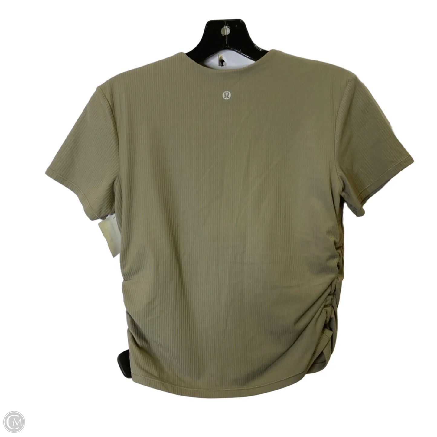 Athletic Top Short Sleeve By Lululemon In Brown, Size: 10