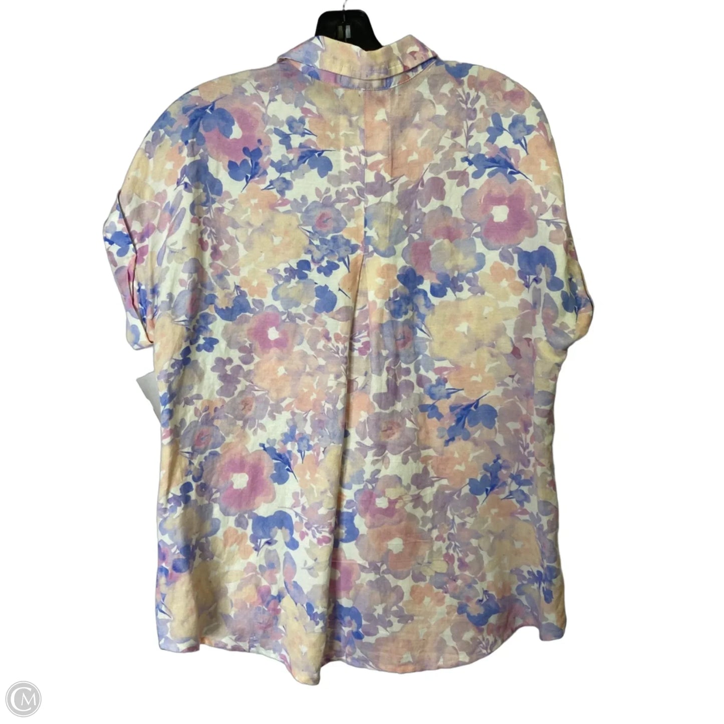 Top Short Sleeve By Cloth & Stone In Floral Print, Size: S