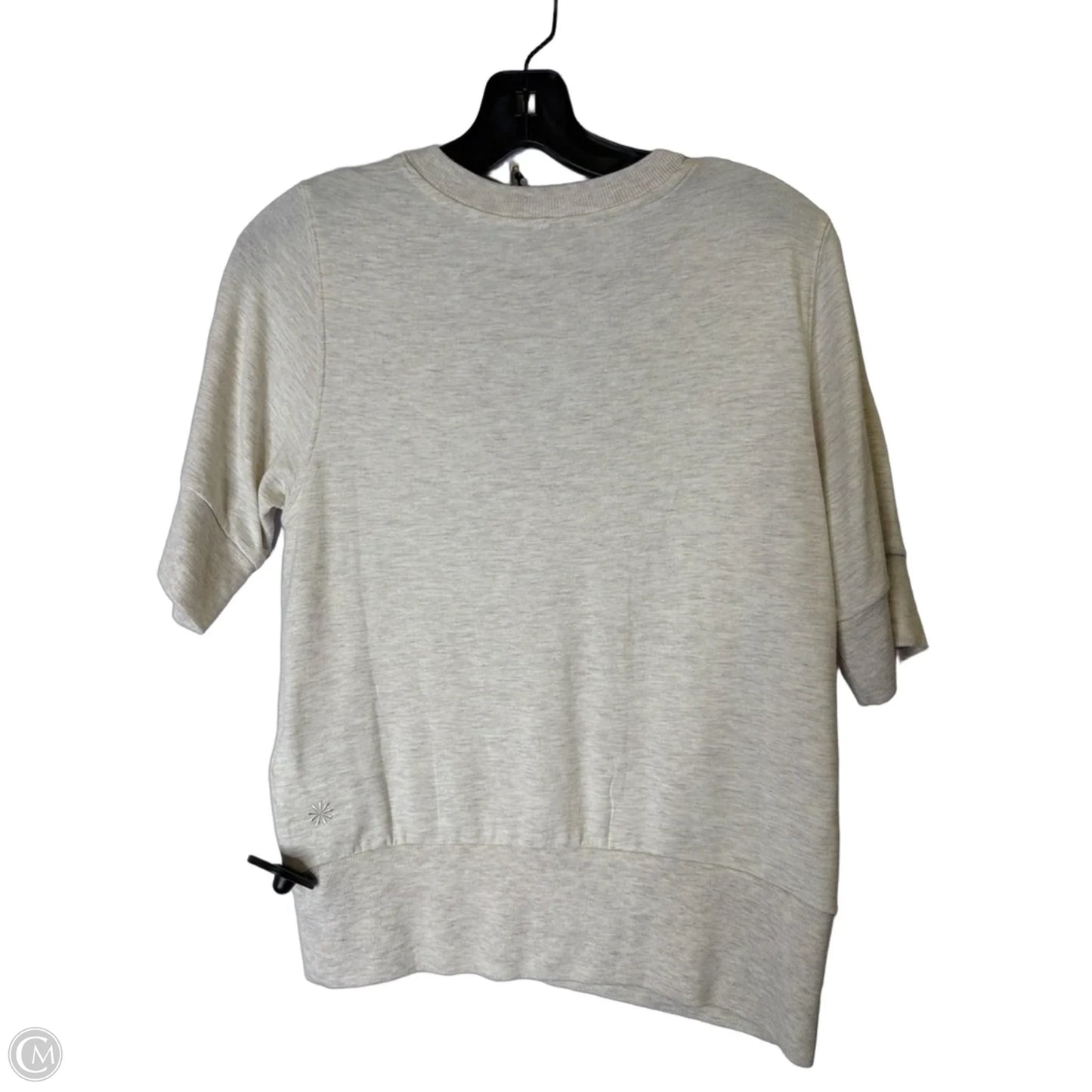Top Short Sleeve By Athleta In Cream, Size: S