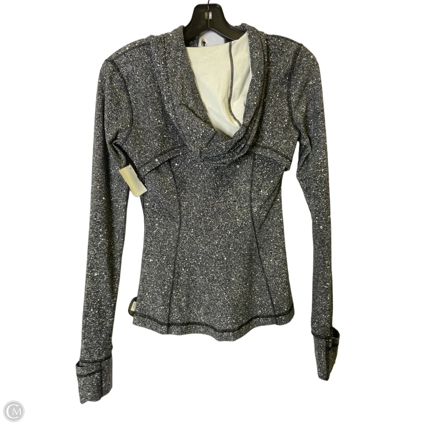 Athletic Jacket By Lululemon In Black, Size: 4