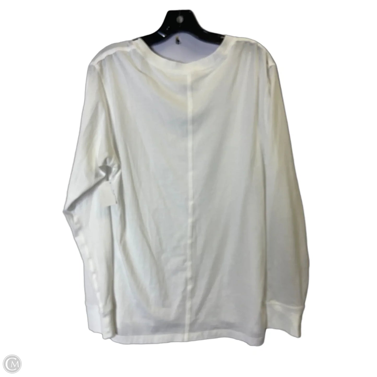 Athletic Top Long Sleeve Crewneck By Lululemon In White, Size: 6