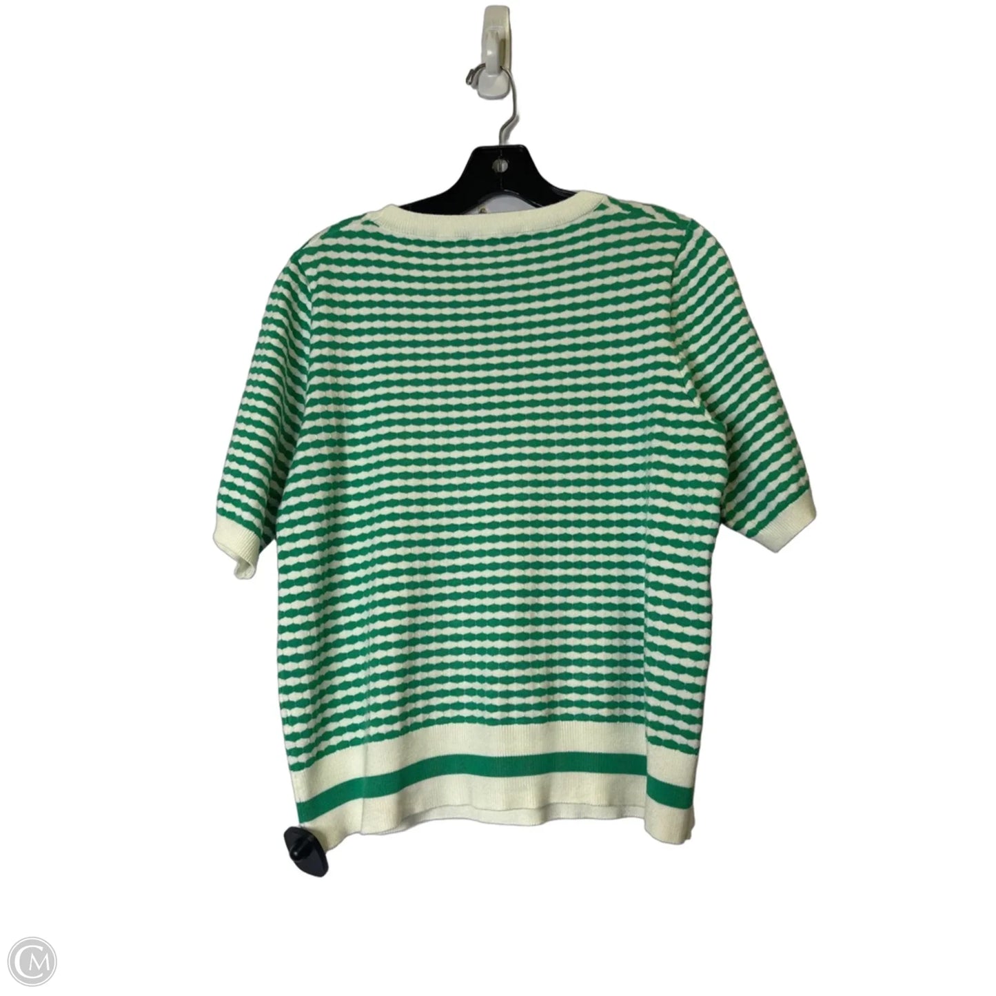 Top Short Sleeve By Adrianna Papell In Green, Size: M
